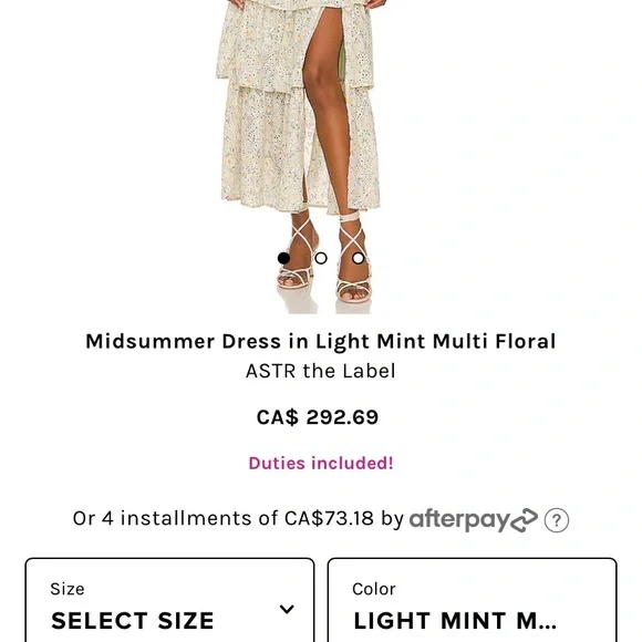 ***SOLD*** ASTR The Label Midsummer Eyelet Embroidered Tiered Dress- Sz L- NWT! - Picture 7 of 9